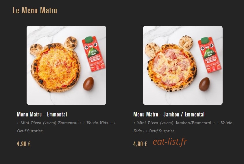 Pizza Cosy — carte page 11