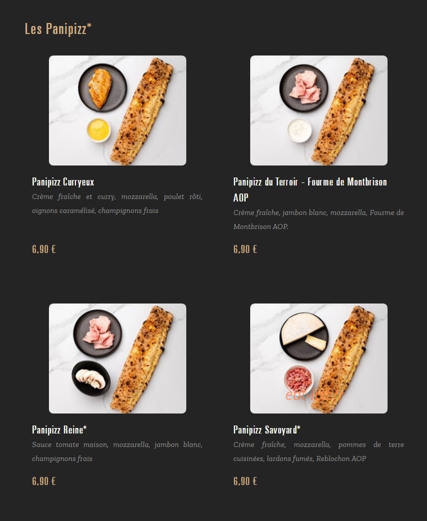 Pizza Cosy — carte page 4
