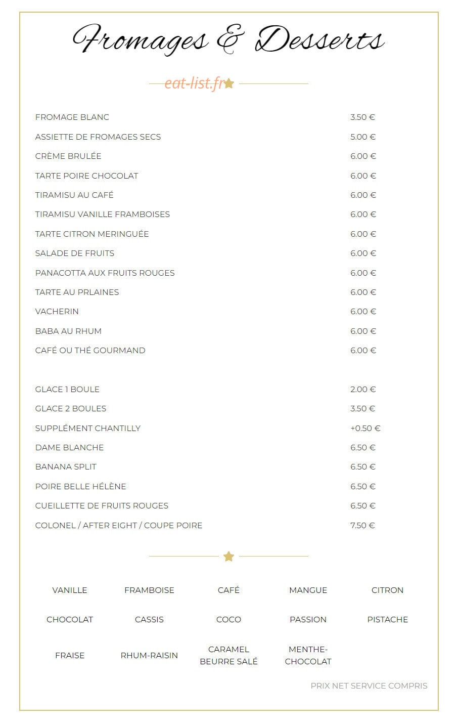 Comme Chez Soi — carte page 10