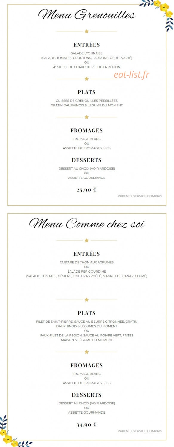 Comme Chez Soi — carte page 8