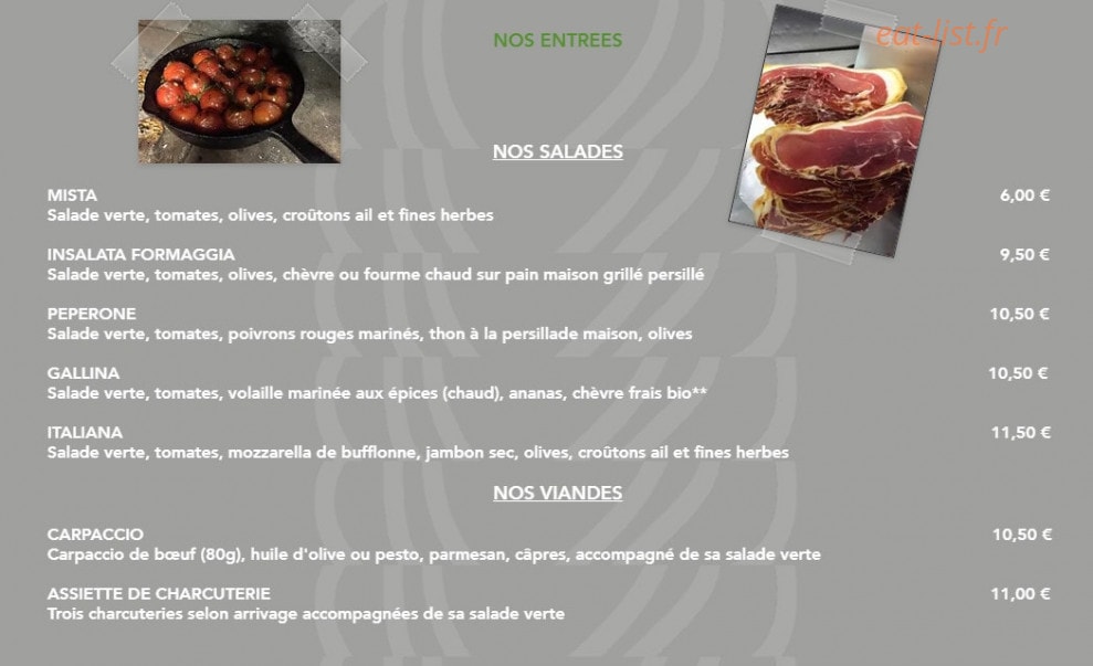 Délicia Pizza — carte page 1