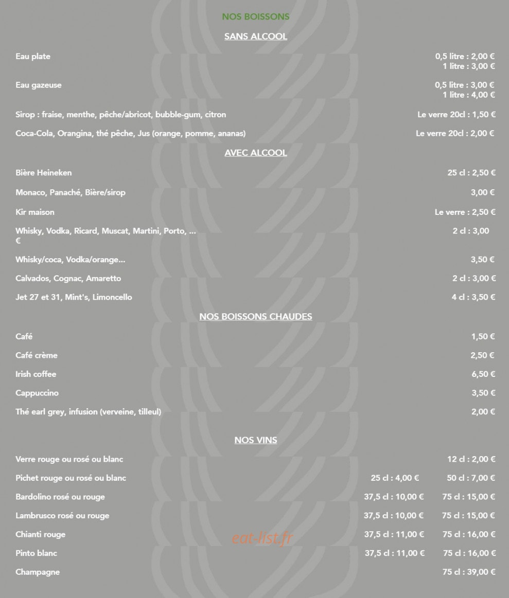Délicia Pizza — carte page 7
