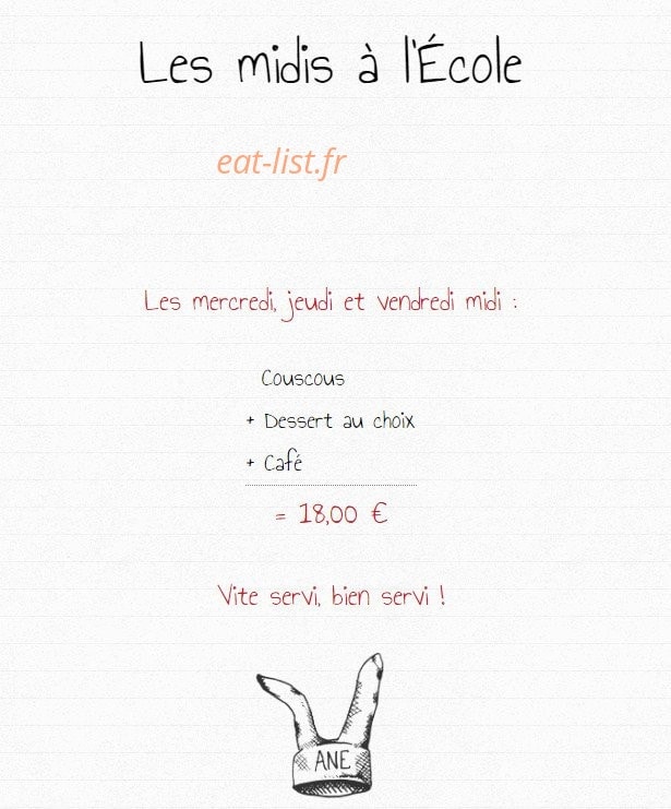 L'Ecole — carte page 2