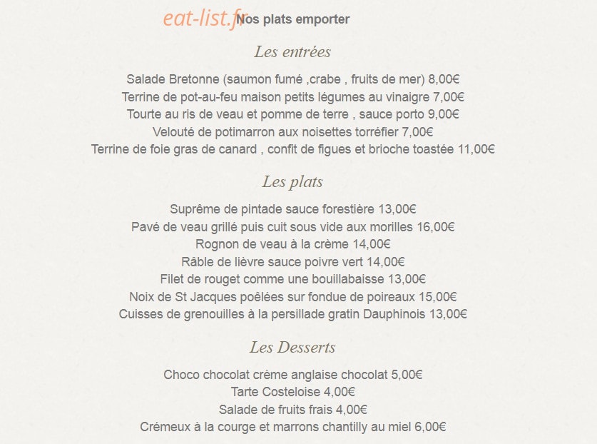 Ma chaumière — carte page 2