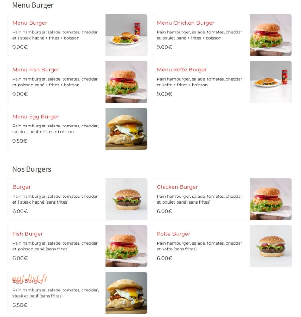 Snack de Perreux Kebab — carte page 4