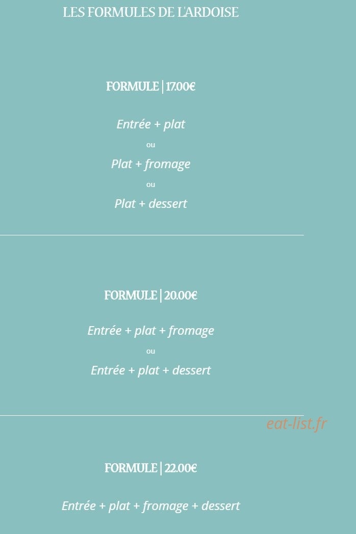 Le Relais du Châtel — carte page 2