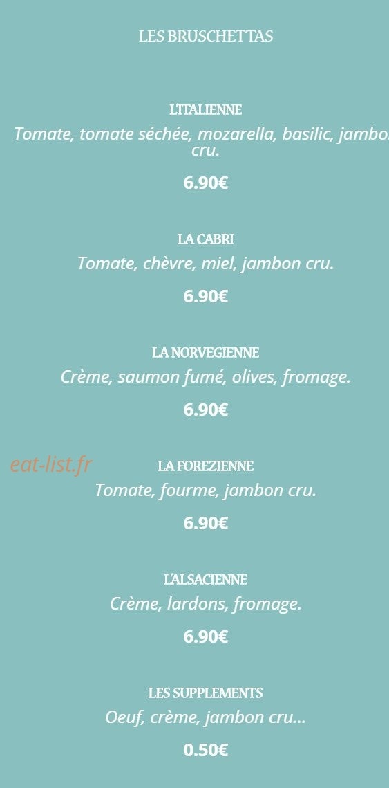 Le Relais du Châtel — carte page 4