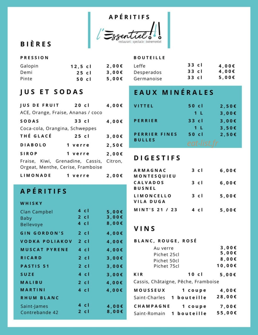 L'Essentiel — carte page 5
