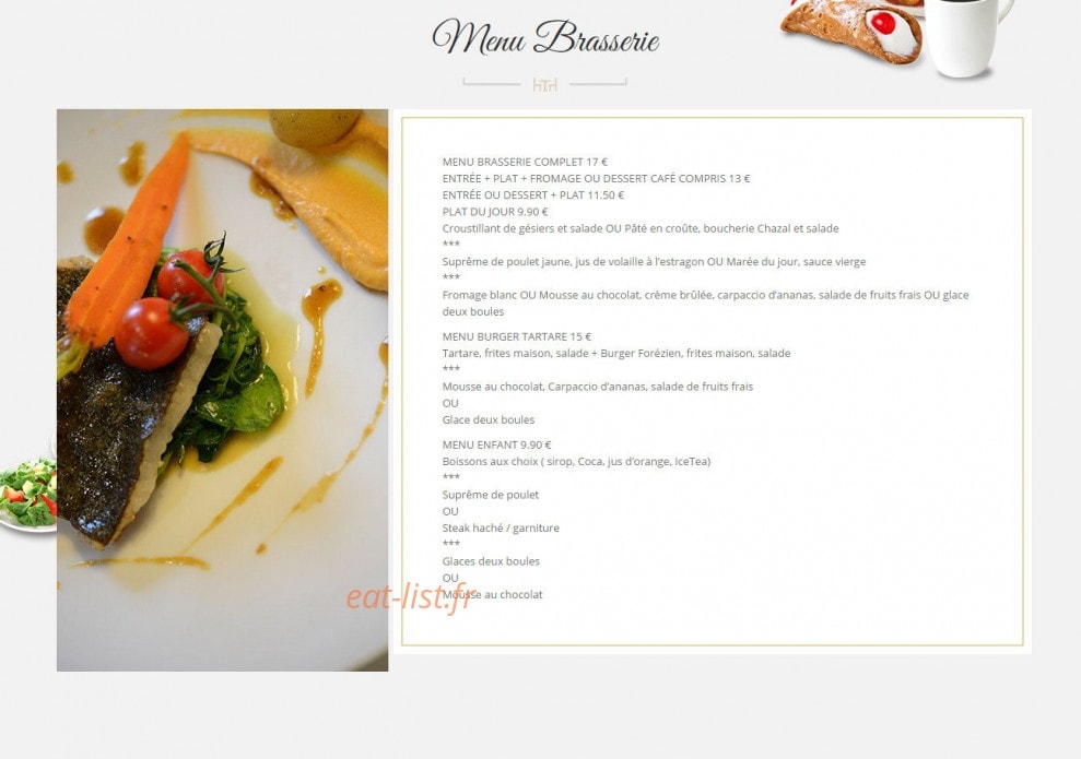 Restaurant Le Clos d'Urfé — carte page 4