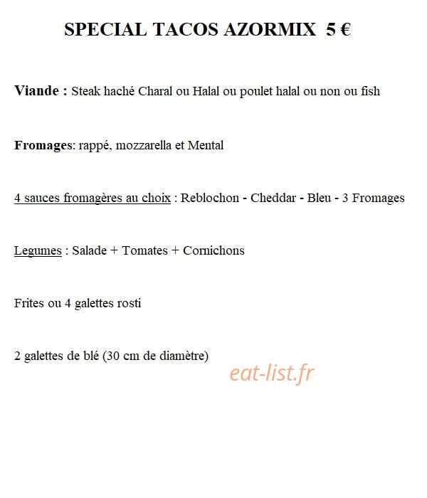 Azormix un max de snacking — carte page 13