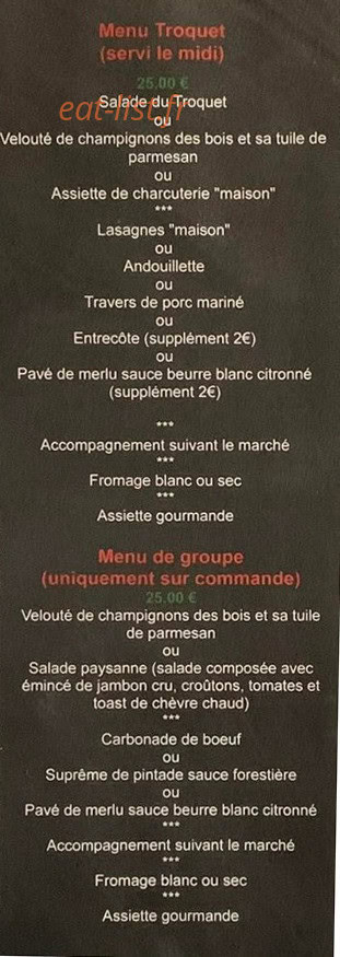 Au Troquet d'la Coise — carte page 4