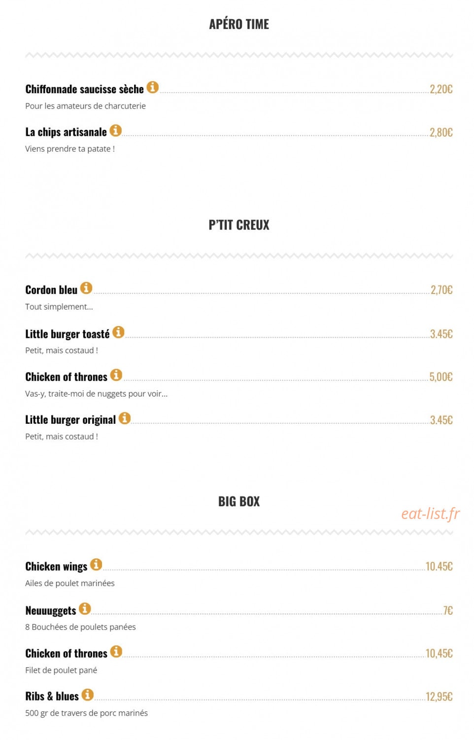 Brut Butcher — carte page 7