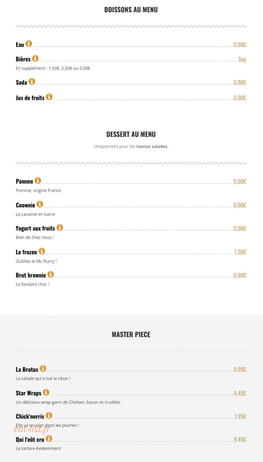 Brut Butcher — carte page 6