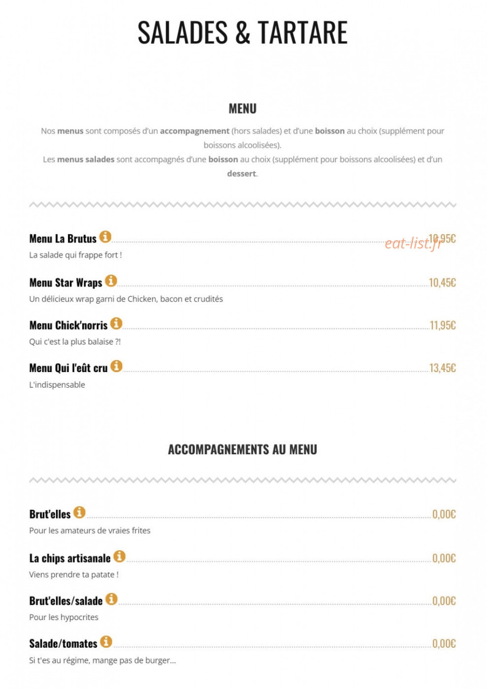 Brut Butcher — carte page 5
