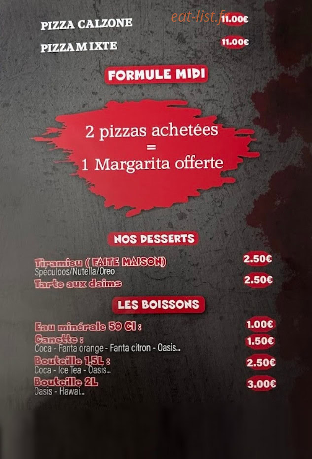 Pizzeria Pazza — carte page 4