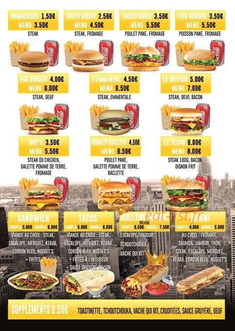 King food — carte page 3