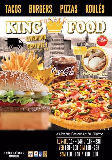 King food — carte page 1