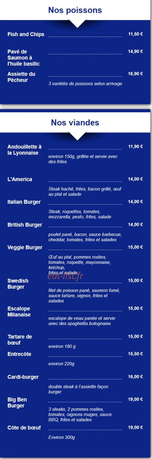 Le Cardinal — carte page 2