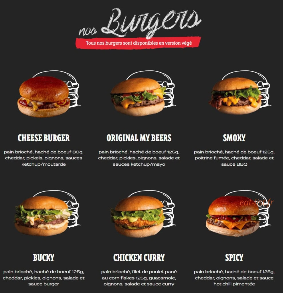 My Beers — carte page 1