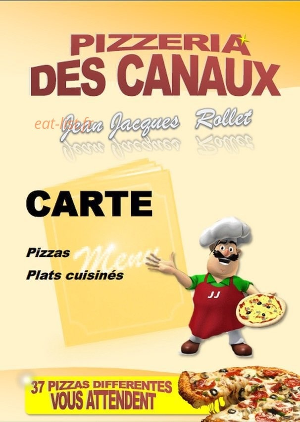 Pizzeria des Cannaux — carte page 1