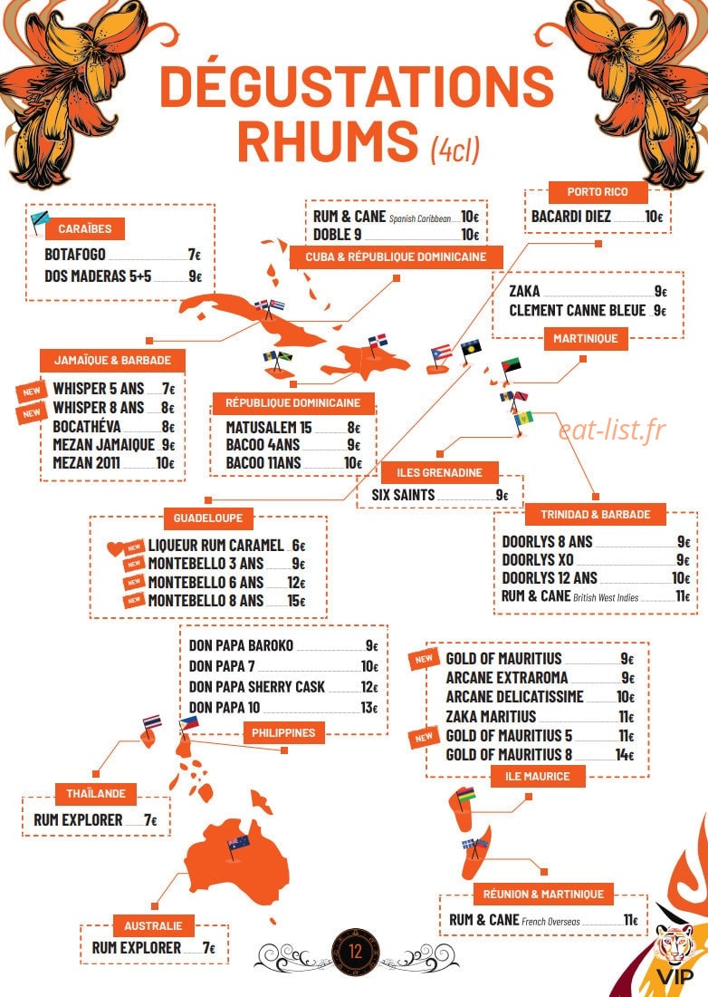 VIP — carte page 17