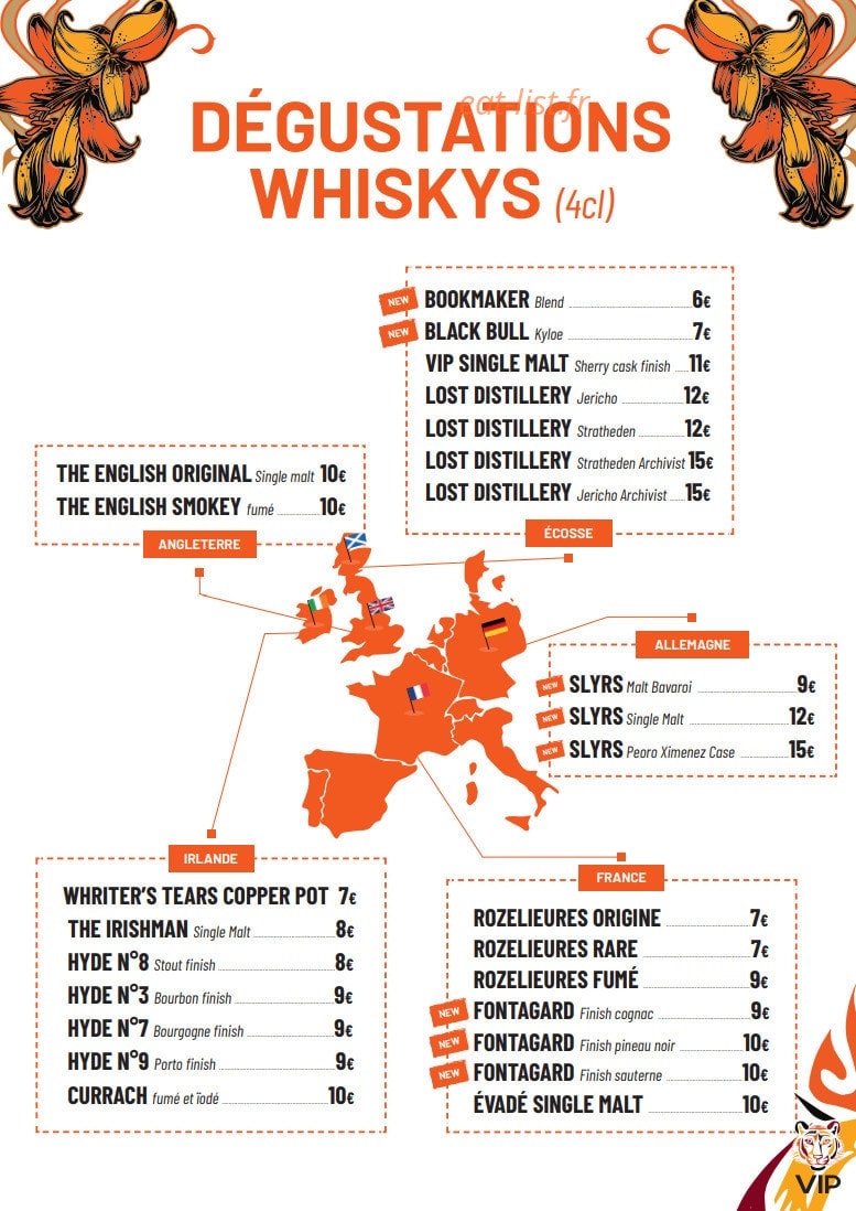 VIP — carte page 19