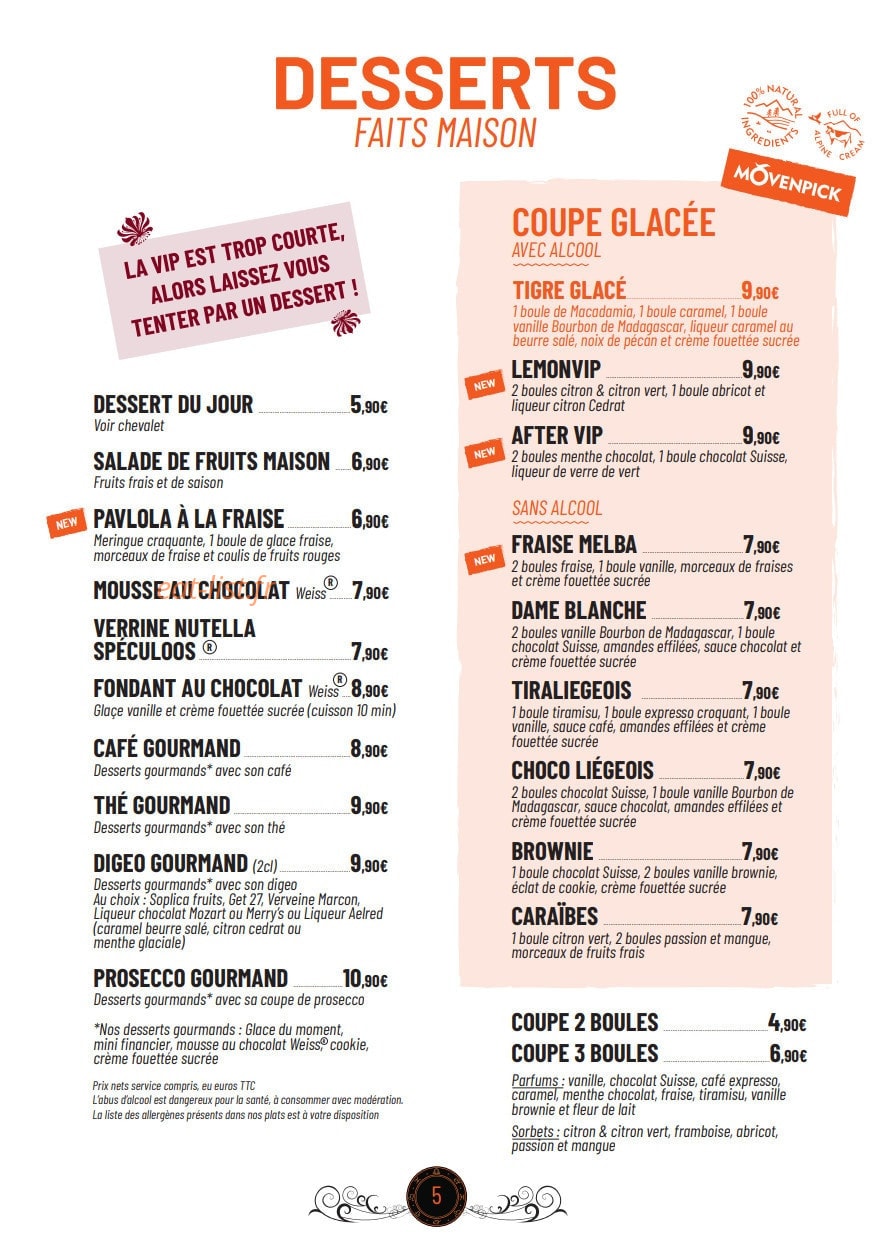 VIP — carte page 5