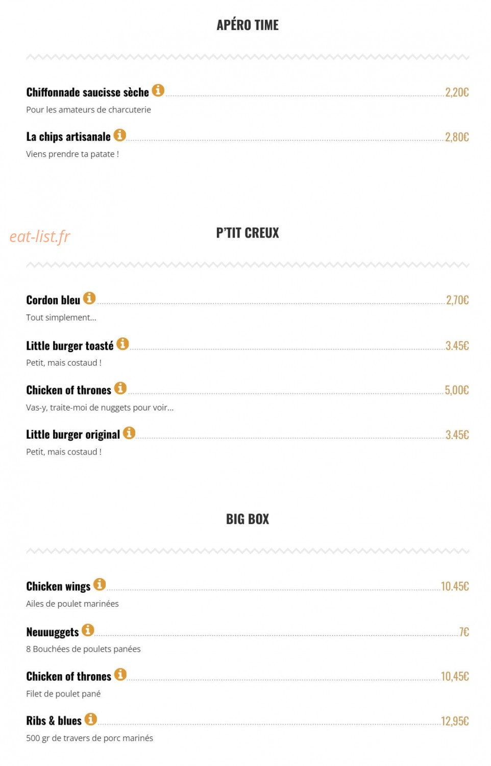 Brut Butcher — carte page 7