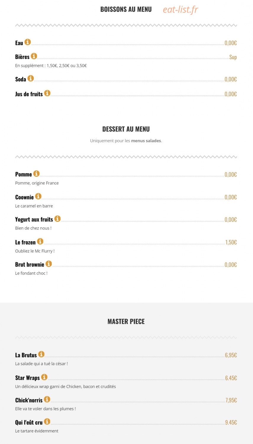 Brut Butcher — carte page 6