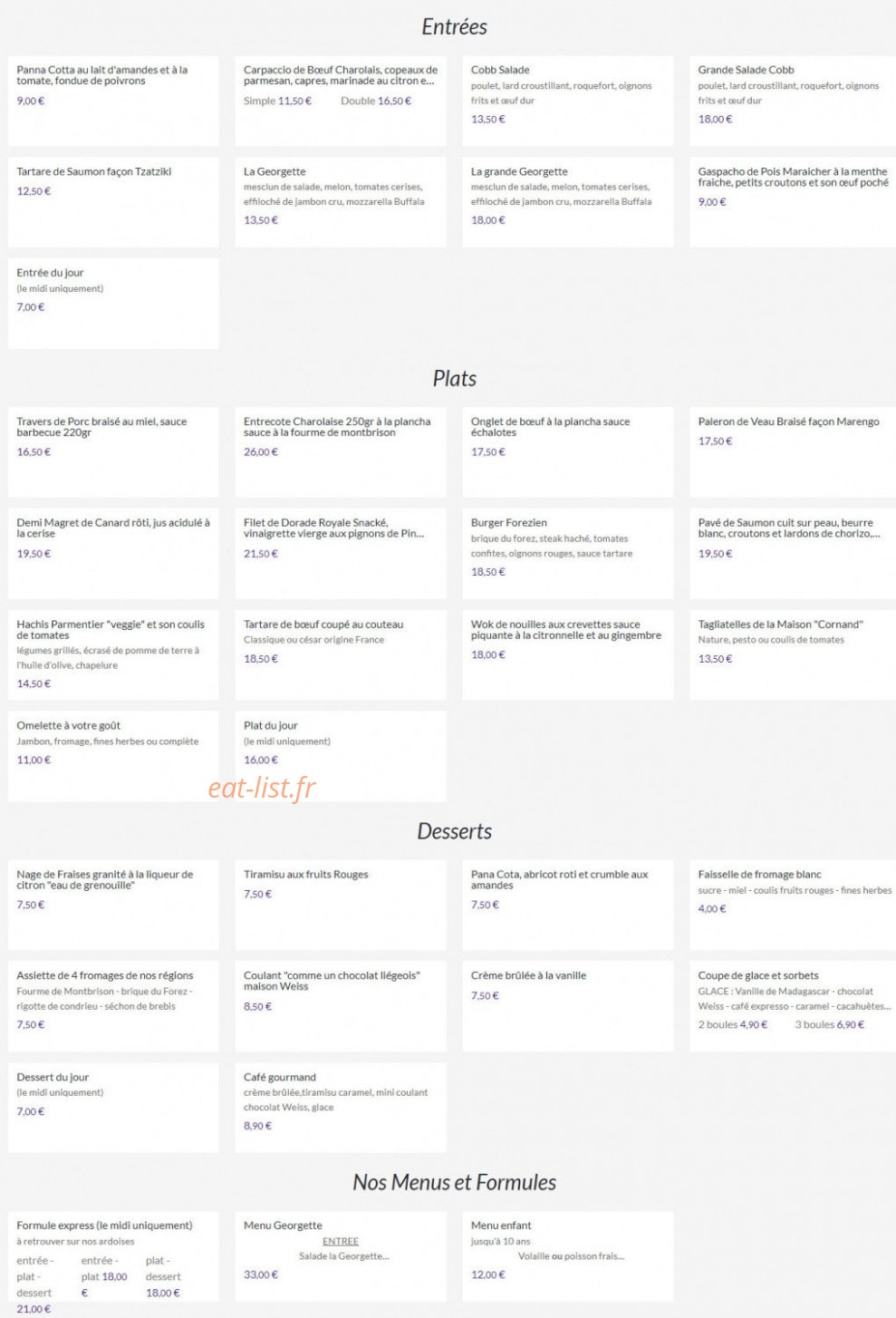 By Georgette — carte page 1