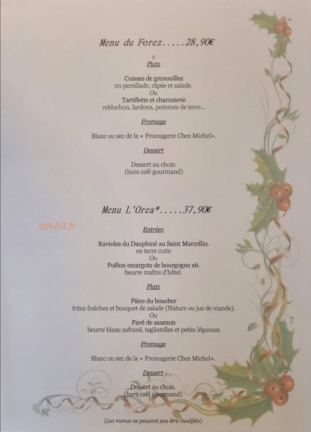 L'orea — carte page 2