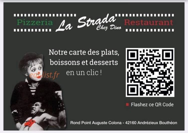 La Strada — carte page 1