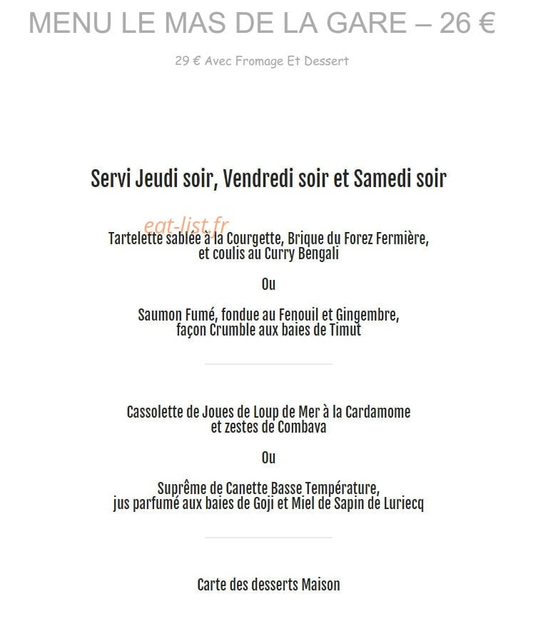 Le mas de la gare — carte page 2