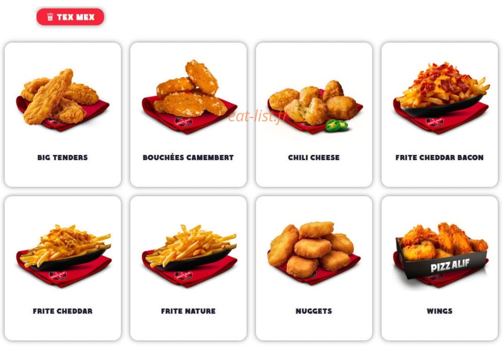 Pizz’alif — carte page 4