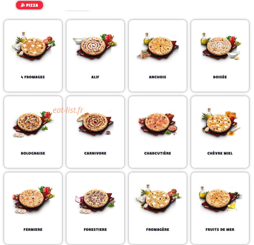 Pizz’alif — carte page 2