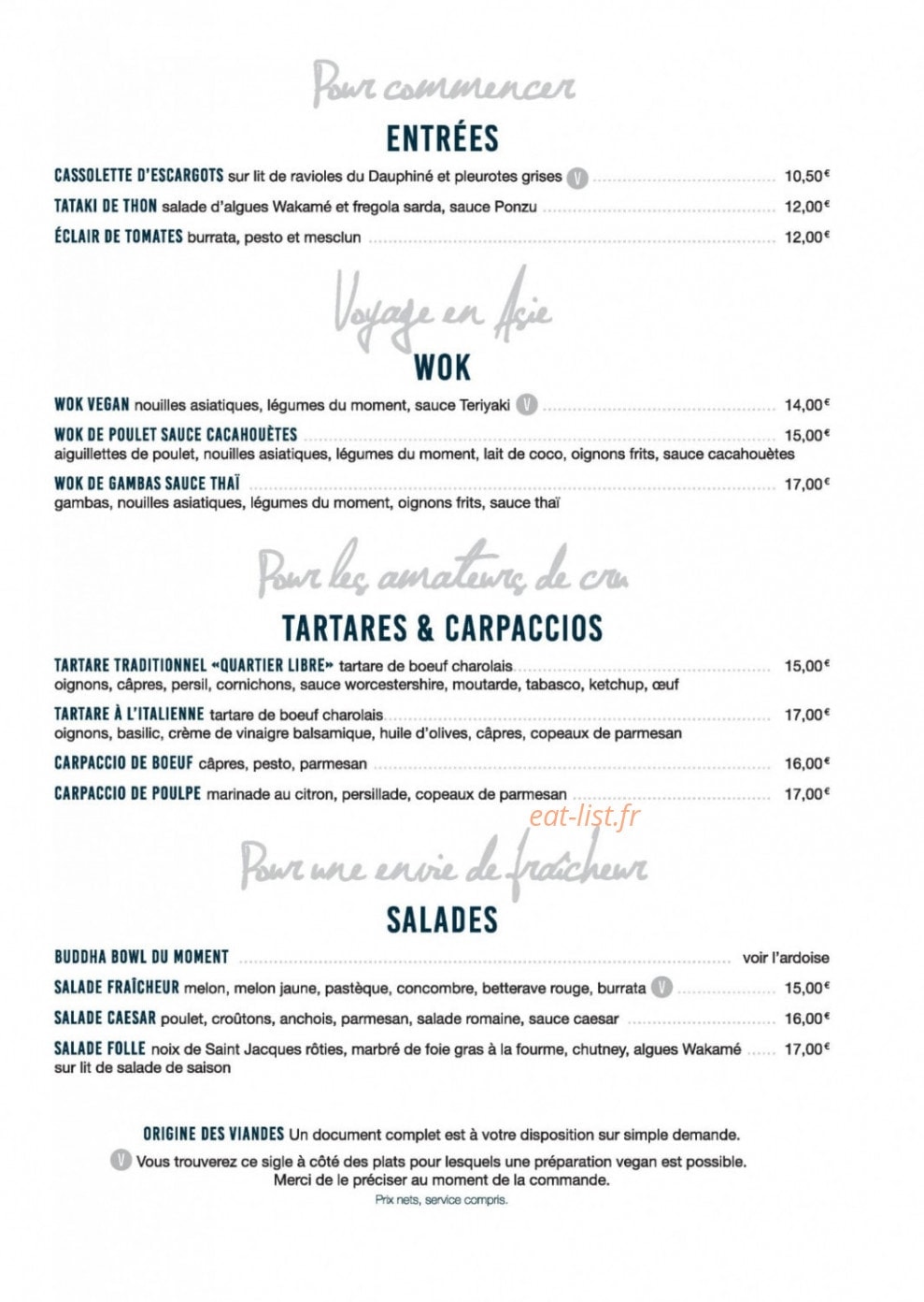 Quartier libre — carte page 15