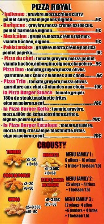 Royal Burger — carte page 6