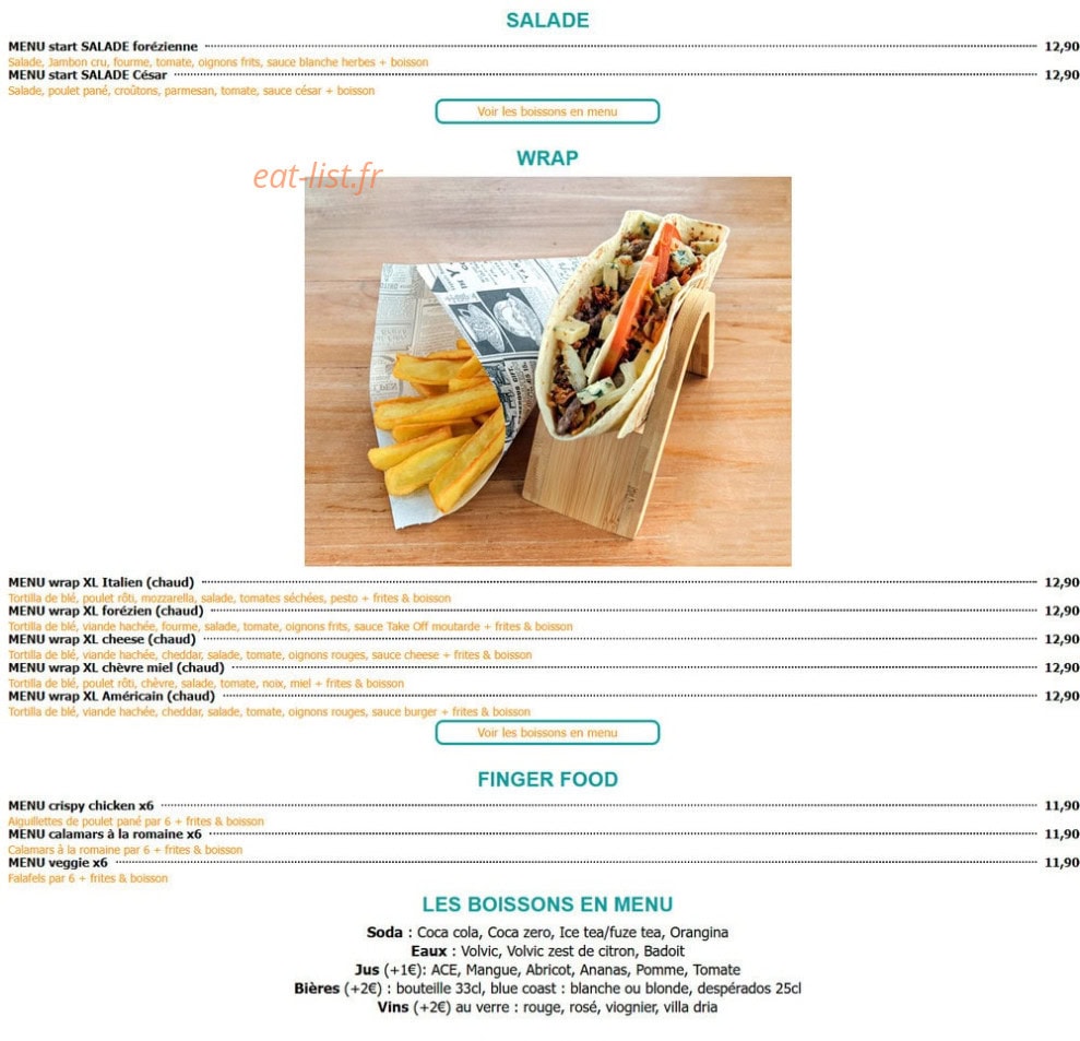 Take Off — carte page 3
