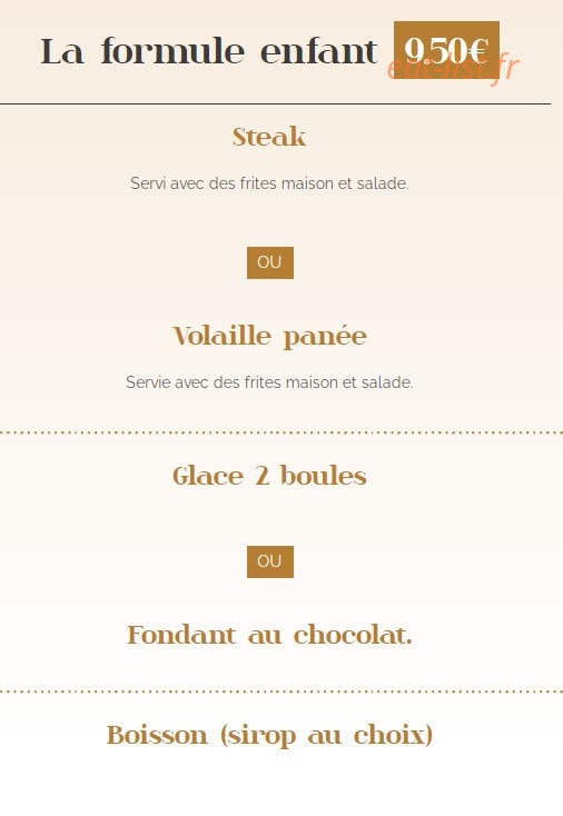 La Petite Assiette — carte page 2