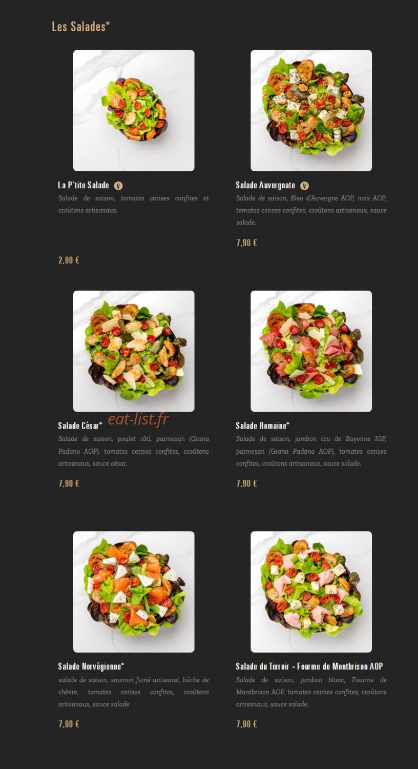 Pizza Cosy — carte page 3