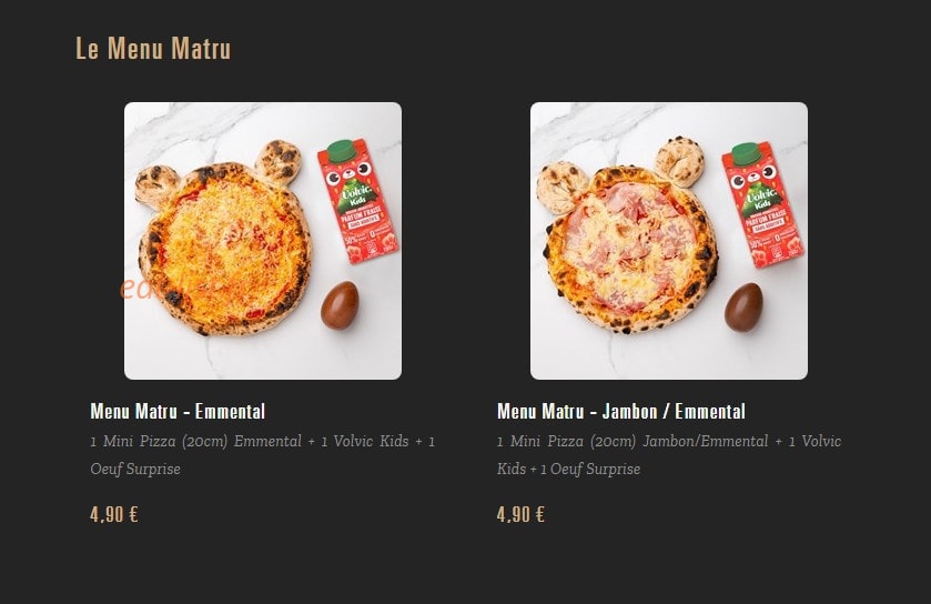 Pizza Cosy — carte page 9
