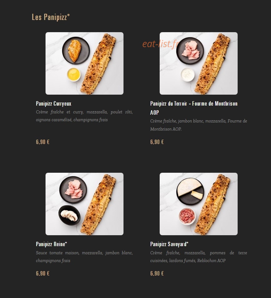 Pizza Cosy — carte page 4