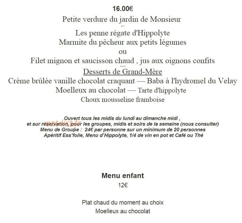 Ess' folie — carte page 1