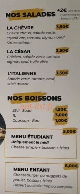 Daily Food — carte page 4