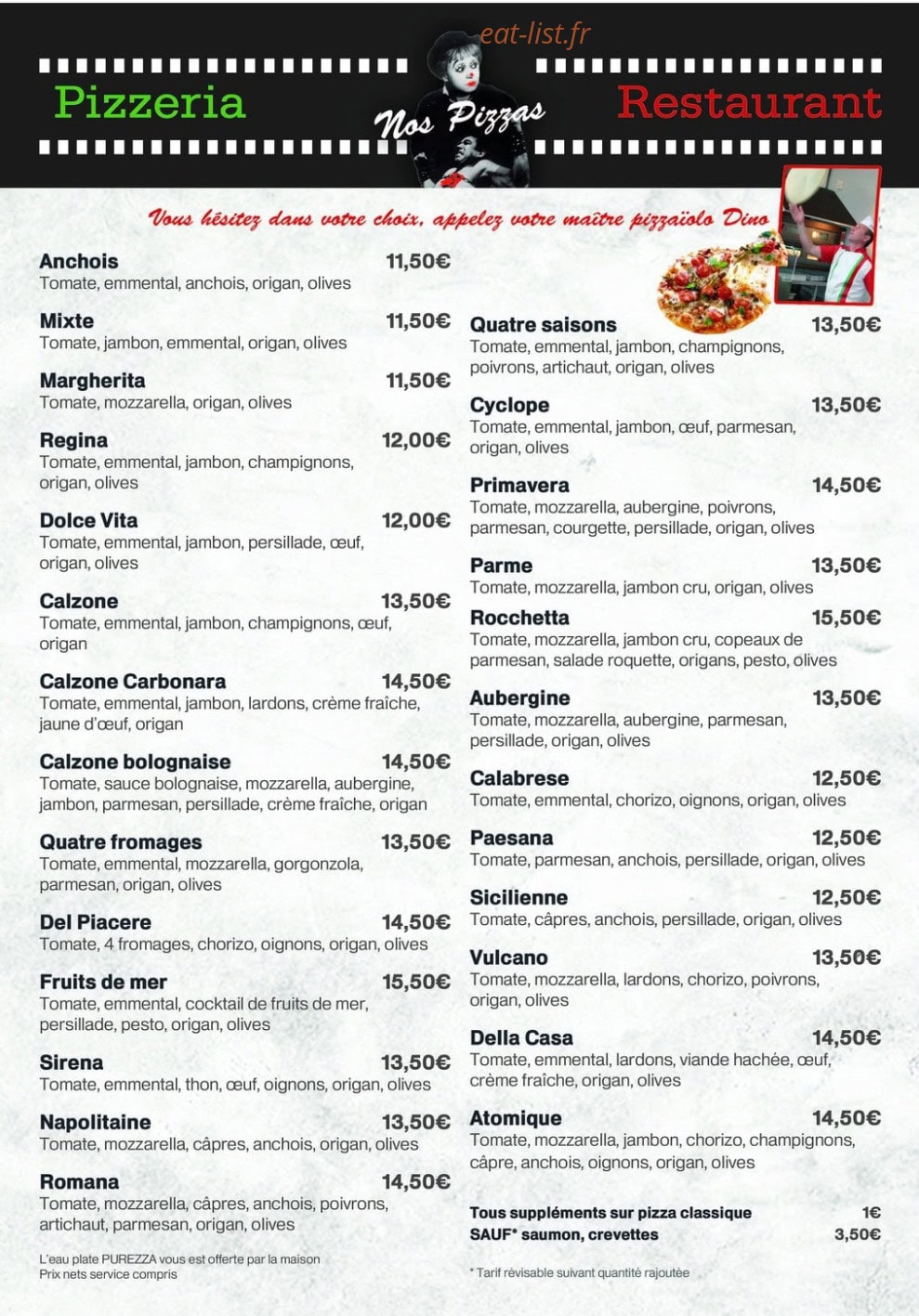 La Strada Chez Dino — carte page 4