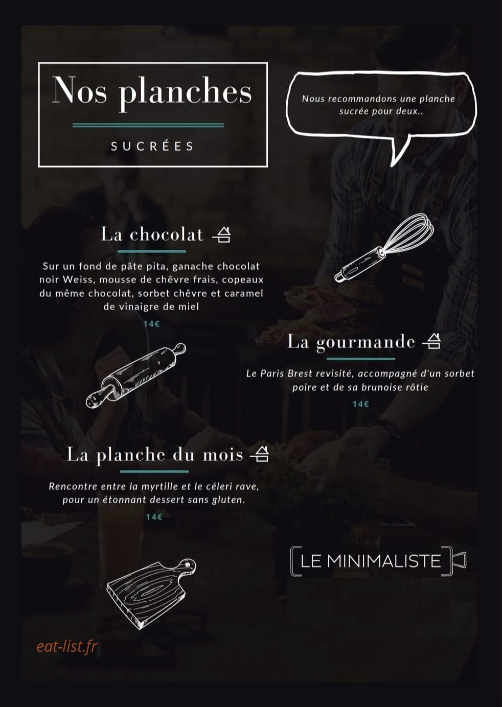 Le Minimaliste — carte page 2