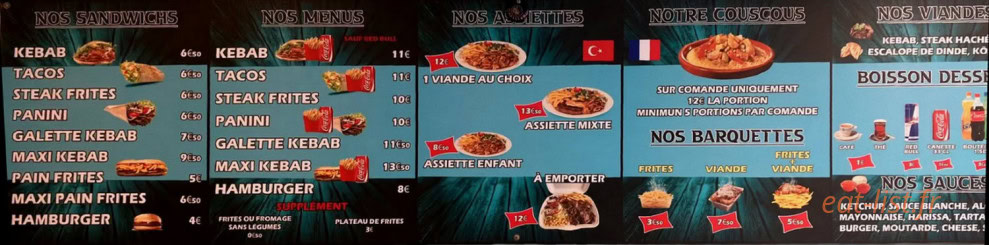 Le Turquoise — carte page 1