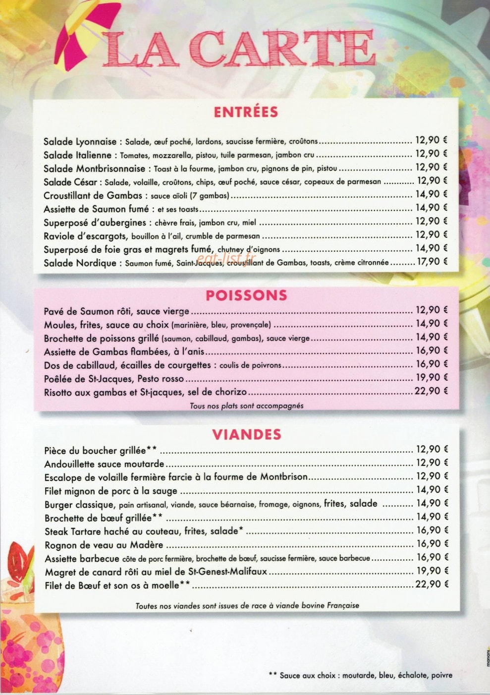 Brasserie de L'Industrie — carte page 2