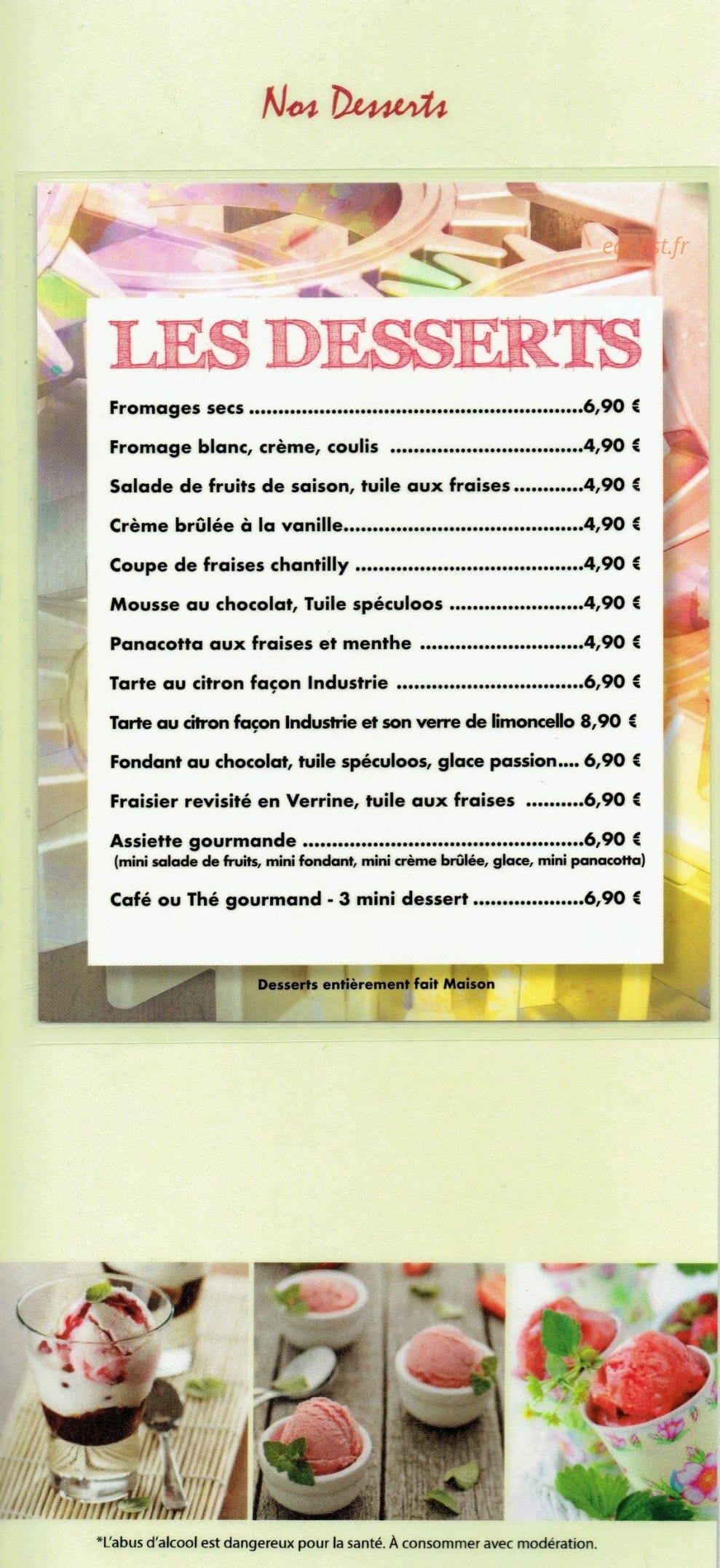 Brasserie de L'Industrie — carte page 5