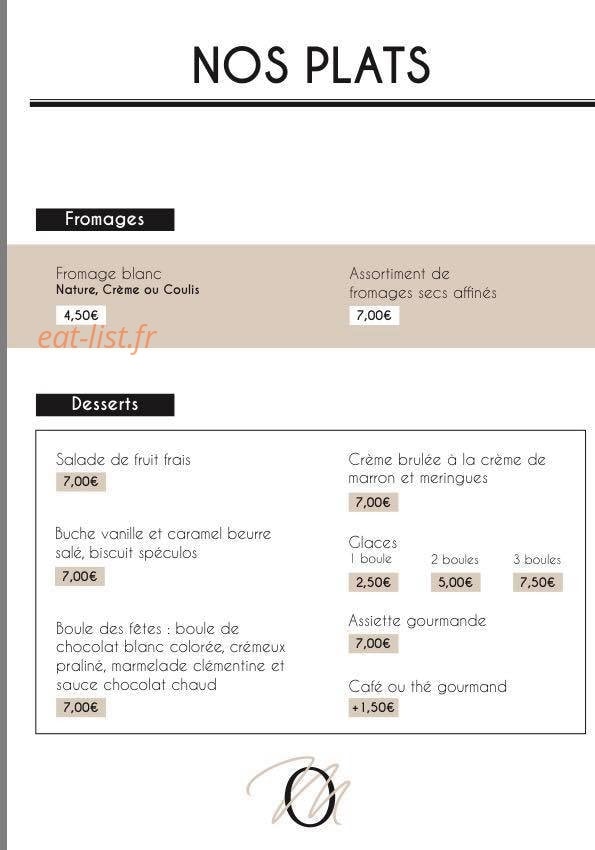La Maison Ocre — carte page 4